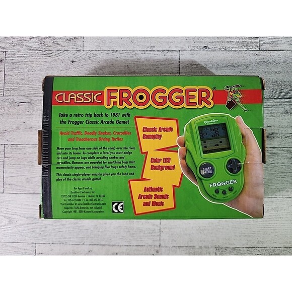 Vintage Classic Frogger Excalibur Electronic Handheld Travel Video Game 2005 - Picture 4 of 5
